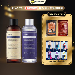 Toner Klairs Supple Preparation nước hoa hồng không cồn không hương liệu không mùi 180ml