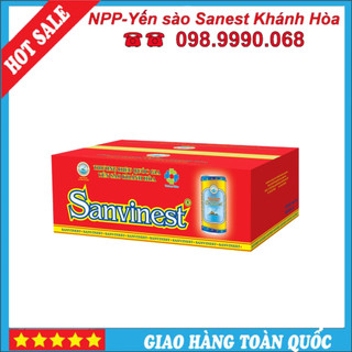 💦CHÍNH HÃNG💦 Nước Yến Sào Khánh Hòa Sanvinest  Lon 190Ml, Khay 30 Lon - 001K30