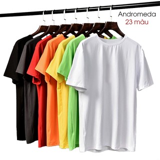Áo Thun Trơn Cổ Tròn Ngắn Tay M C FASHION Andromeda Nhiều Màu Cho Cả Nam và Nữ Vải Dày Mịn
