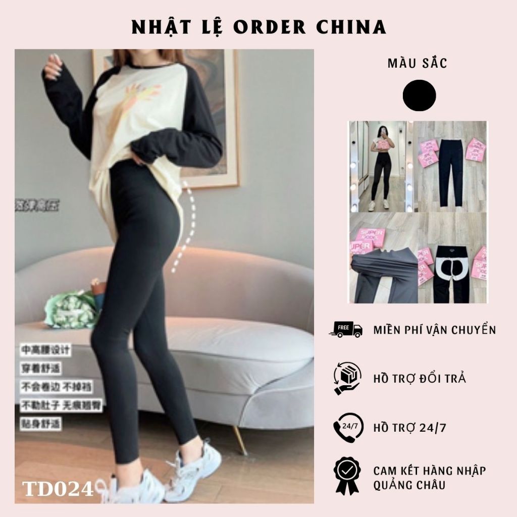 Quần Legging Đúc Su 6.0 full hộp, chất đúc su co giãn cạp cao tôn dáng mẫu mới nhất hàng QC 2024- TD