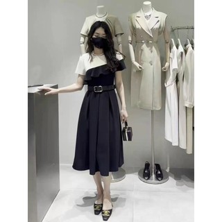 ĐẦM PHỐI BÈO KÈM BELT BIGSIZE THƠ LÊ