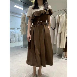 ĐẦM PHỐI BÈO KÈM BELT BIGSIZE THƠ LÊ