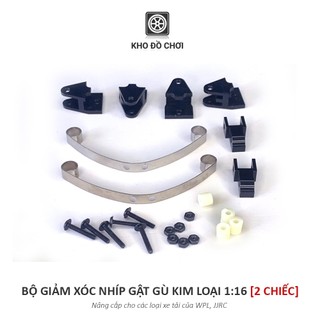 Bộ giảm xóc nhíp gật gù kim loại tỉ lệ 1:16 lắp cho xe tải WPL, JJRC