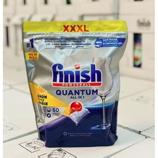 Viên rửa bát Finish Quantum cao cấp 60 viên mẫu mới + Tặng viên Finish Nhật