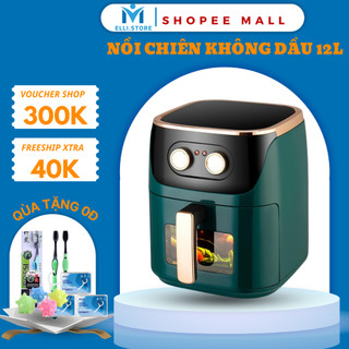 Nồi Chiên Không Dầu CAMEL MELLI 12 Lít Công Suất 1500W, Khoang Chứa Nướng Gà Cả Con Thiết Kế Mặt Kính Dễ Dàng Quan Sát