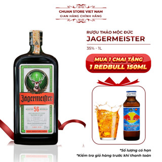  Rượu thảo mộc Đức Jagermeister 35% chai 700ml 1L hương vị thơm ngon và mạnh mẽ - Hàng chính hãng 