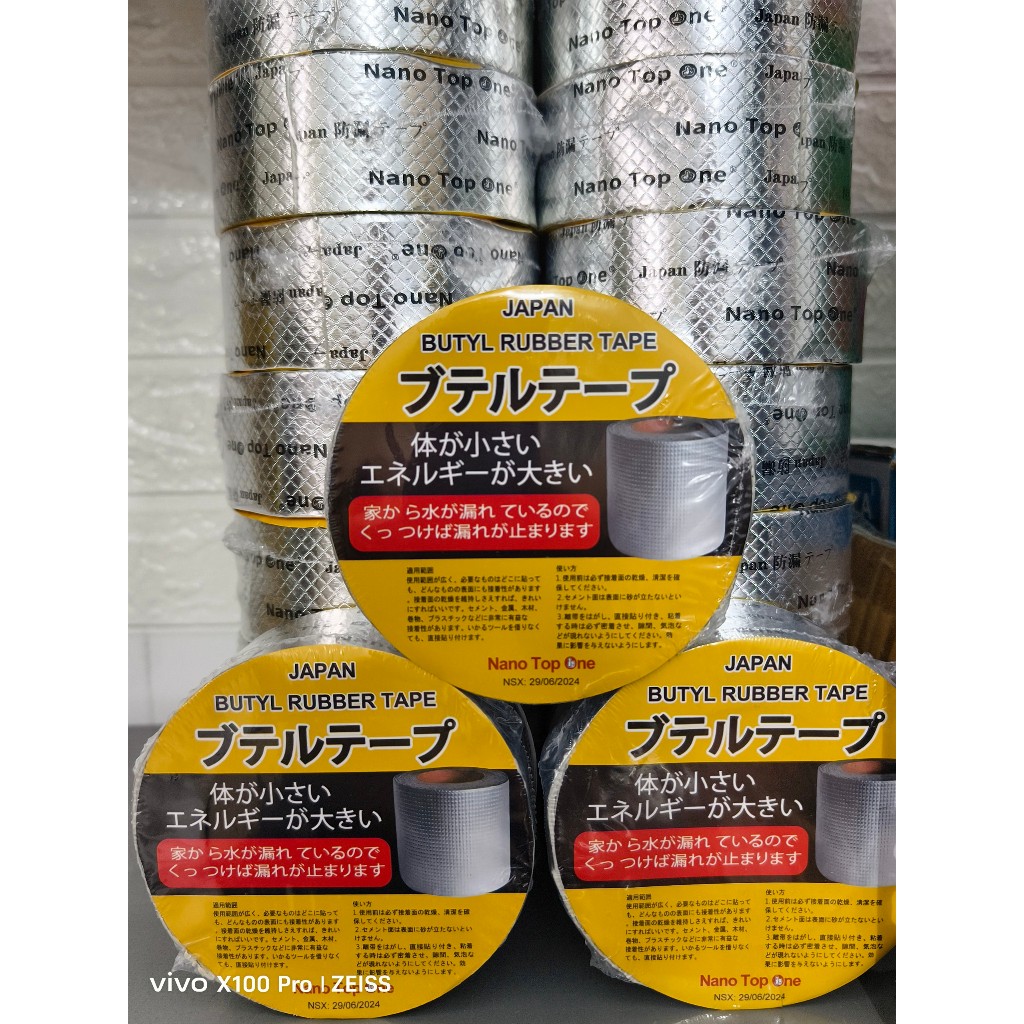 Băng keo chống thấm x2000, băng keo siêu dính TOP ONE Nhật Bản chống thấm dột, dán tường, dán mái tô