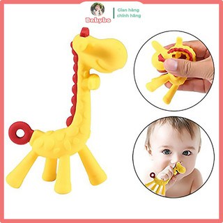 Gặm nướu, ngậm nướu đồ chơi hình hươu chất liệu nhựa TPR mềm giúp giảm ngứa lợi cho bé thời kỳ mọc răng