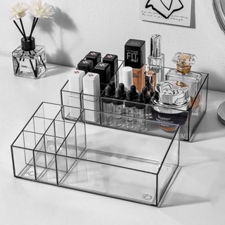  Khay đựng son nước hoa đồ trang điểm 7 ngăn bằng nhựa PET cao cấp sang trọng đẹp mắt 