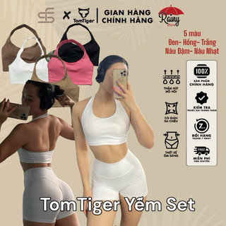[ TomTiger Set ] TOMTIGER YẾM SET Bộ đồ tập Gym Quần Đùi Bra Yếm Có Mút Đệm - Rainy Store