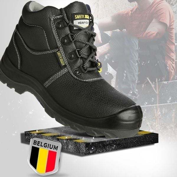 Giày bảo hộ lao động nam Jogger Bestboy S3 cổ cao da bò, chống đinh/ nước/ trượt Giày công trình dáng thể thao