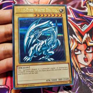 Thẻ bài Yugioh chính hãng | Blue-eyes White Dragon | DUSA Ultra Rare