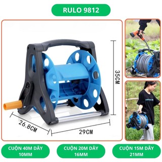 Bộ cuộn ống nước, dùng để cuộn ống nước tưới cây, rửa xe, chất liệu nhựa ABS, Inox, tiện lợi