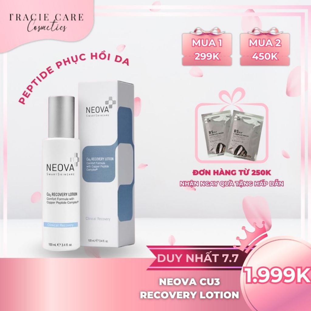 Kem Dưỡng Peptide Phục Hồi Da Neova Cu3 Recovery Lotion (100ml)