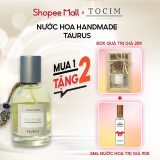 Nước hoa Taurus - chính hãng Tocim 5ml, 10ml, 50ml hương cafe, hoa hồng