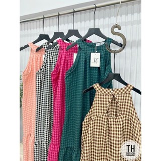 đầm kẻ caro 5 màu