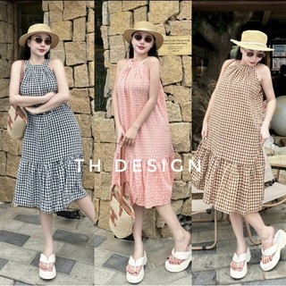 đầm kẻ caro 5 màu