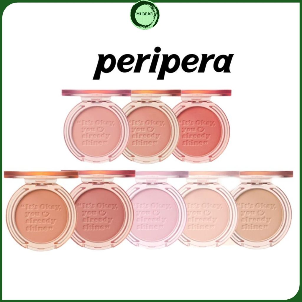 Phấn Má Hồng Peripera Pure Blushed Sunshine Cheek Pastel Rạng Rỡ Lên Màu Chuẩn 4.2g - Mibebe