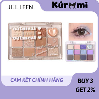 Bảng Mắt Jill Leen Gm15 12 Màu Jill Leen Hình Bướm Xanh Tím Mịn Lì Hot Douyin kuromi cosmetic Cá Tính Bền Màu Lâu Trôi