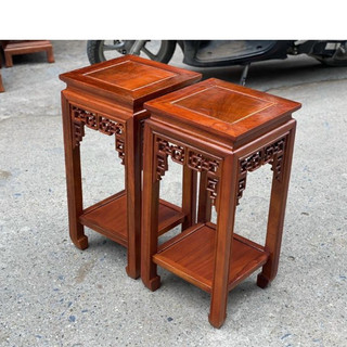 Đôn vuông gỗ hương kích thước cao 80 mặt vuông 30cm