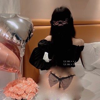 [Cao Cấp] Quần lót nữ sexy lọt khe quyến rũ, quần lót ren xẻ đáy thiết kế dính nơ gợi cảm