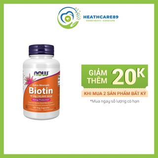 Now biotin viên uống kí ch thí ch mọc tóc, ngăn ngừa rụng tóc, nuôi dưỡng làn da