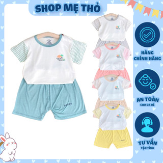 Bộ cộc tay cài vai Unchi chất thun lạnh mỏng mịn mát BCUC70