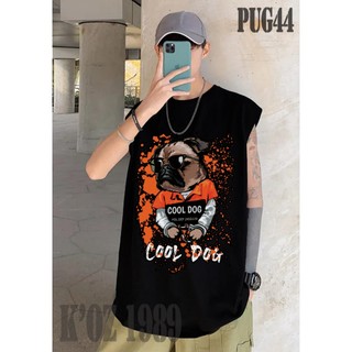 Áo TANKTOP đường phố COOLDOG 100% cotton từ 45 -95kg (2 Màu ĐEN-TRẮNG)