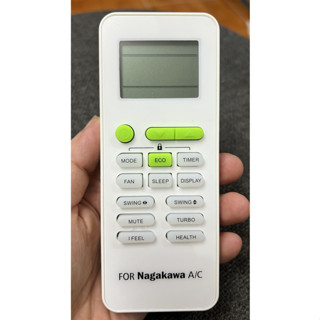 Điều Khiển Điều Hòa Nagakawa 2 Chiều Inverter ( Loại 3 Nút Xanh ) - REMOTE MÁY LẠNH NAGAKAWA 2 CHIỀU