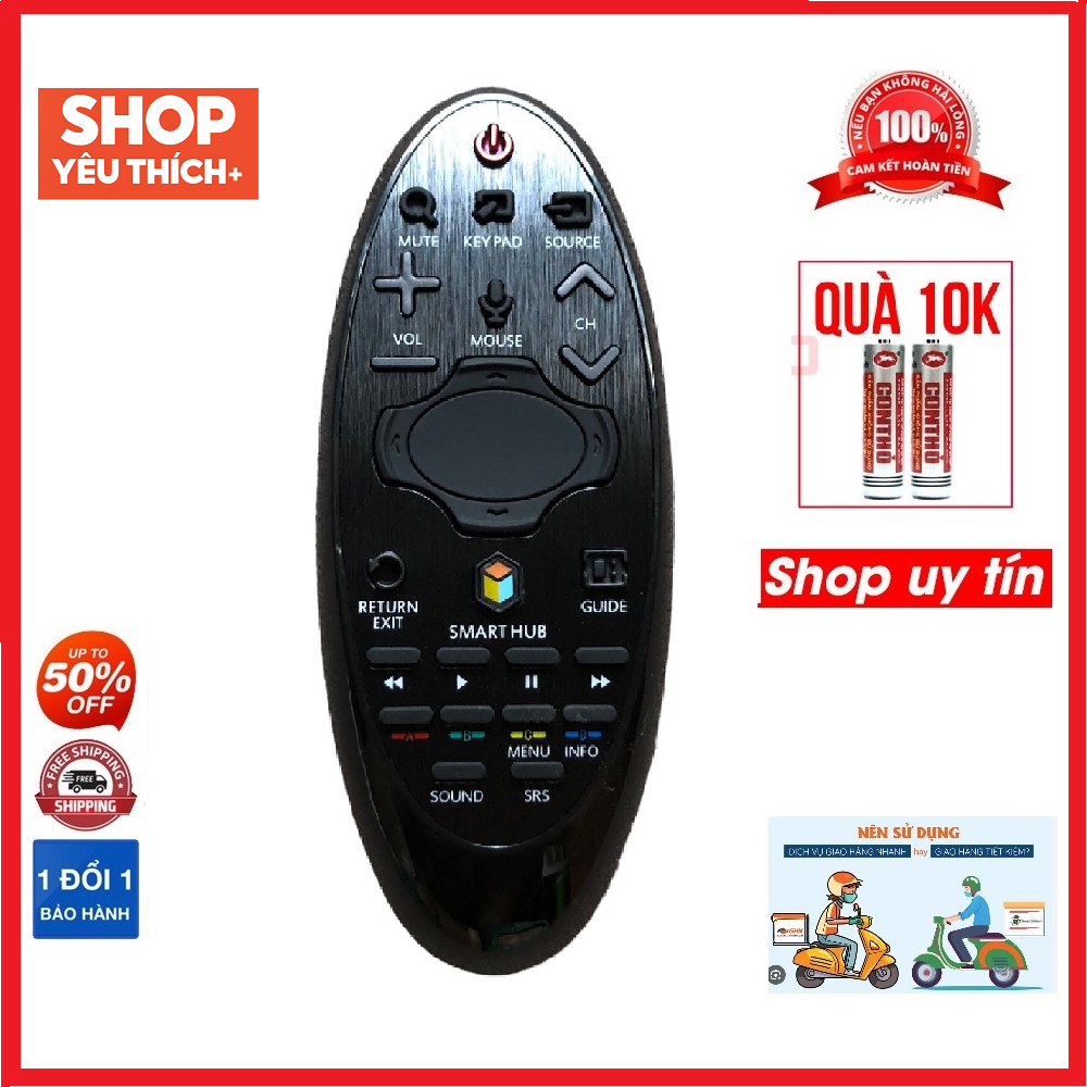 Điều khiển remote từ xa dùng cho tivi samsung xoài smart có chuột bay SR-7557-đầu bấm tivi samsung s
