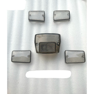 Bộ chụp xi nhan đèn lái màu khói xe cub 82 cub 84 dd dh custom
