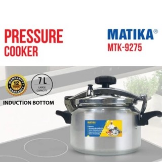 Nồi áp suất nấu bếp từ, bếp ga matika dung tích 7l mtk-9275 chính hãng