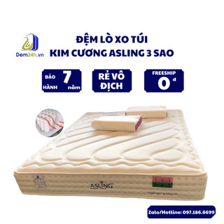 [Xả kho] - Đệm lò xo túi Asling 3 sao Kim Cương chính hãng 100%