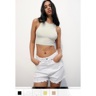 Áo 3 lỗ / sát nách croptop Za ra Auth