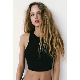 Áo 3 lỗ / sát nách croptop Za ra Auth