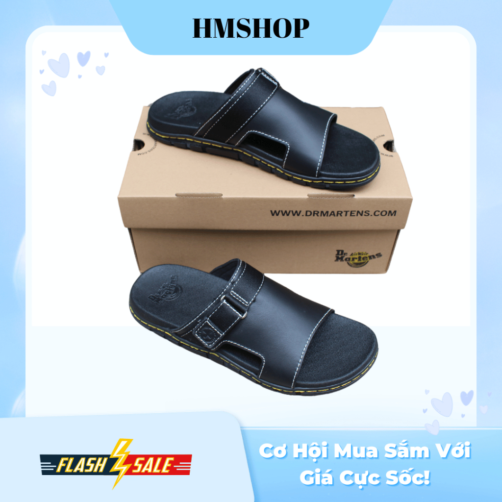 Dép Quai Ngang Dr Martens Thailand . Dép Da Quai Bản Thailand (DR.QB NEW)