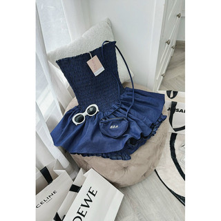 ĐẦM JEANS ỐNG BÍ