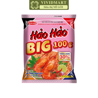 [GÓI LẺ] - ACECOOK - Mì Hảo Hảo Big 100g Tôm Chua Cay, Mì Big 100 Hảo Hảo Tôm chua cay, Mì Hảo Hảo Big100 (100g/gói)