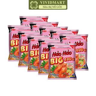  - ACECOOK - Mì Hảo Hảo Big 100 Tôm Chua Cay (100g/gói) - Mì Big 100 Hảo Hảo, Mì gói Big 100 tôm chua cay