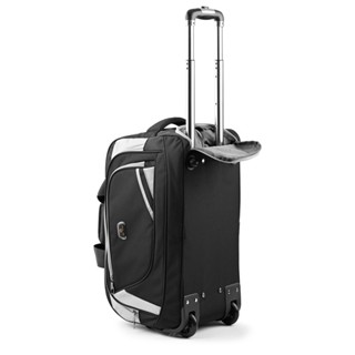 Túi du lịch cần kéo Mr Vui có bánh xe, chất vải hạn chế thấm nước chống bám bụi và bền màu( KT 53 x 32 x 27 cm))