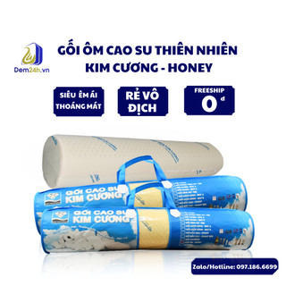 Gối ôm cao su thiên nhiên Kim Cương Honey 20x100cm