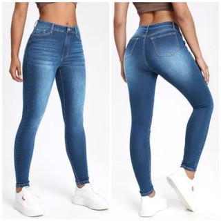 Quần jeans nữ quần bò nữ lưng cao cotton100% co giãn 4 chiều dáng skinny cao cấp