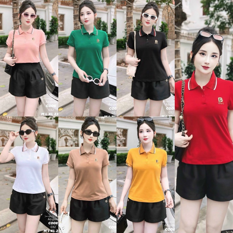 Áo phông cổ bẻ chữ B