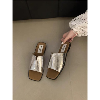 Dép vintage đế nâu (Ảnh thật)