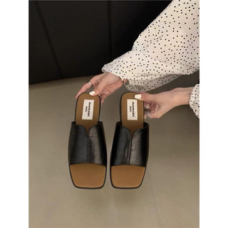 Dép vintage đế nâu (Ảnh thật)