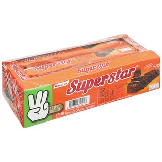 Bánh xốp superstar triple choco hộp 192g - mayora