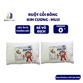 Ruột gối bông xuất khẩu Mujy Kim Cương kích thước: 50x70cm