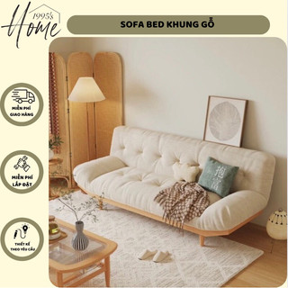 Sofa bed khung gỗ - sofa giường siêu đa năng - free ship nội thành hcm