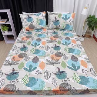 Ga giường drap thun Hàn Quốc 3D cao cấp (bộ 4 món gồm 1 ga, 2 vỏ gối nằm, 1 vỏ gối ôm)