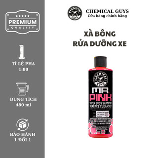Xà bông rửa xe, xà bông rửa dưỡng xe Chemical Guys Mr Pink Super Suds Shampoo.